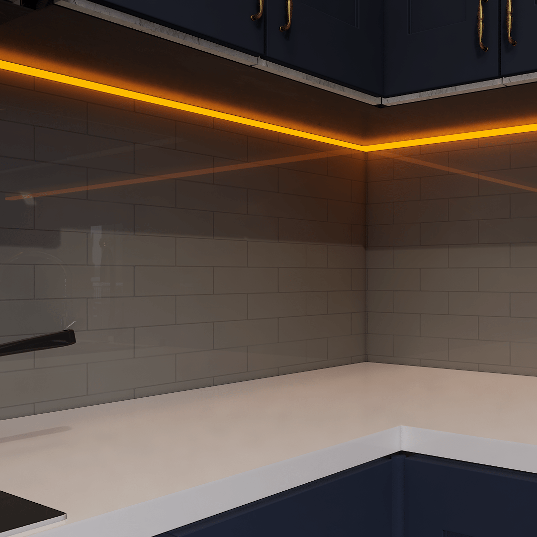 2 X 6 In Brick Soho Cement Chic Glossy Glazed Porcelain Mosaic