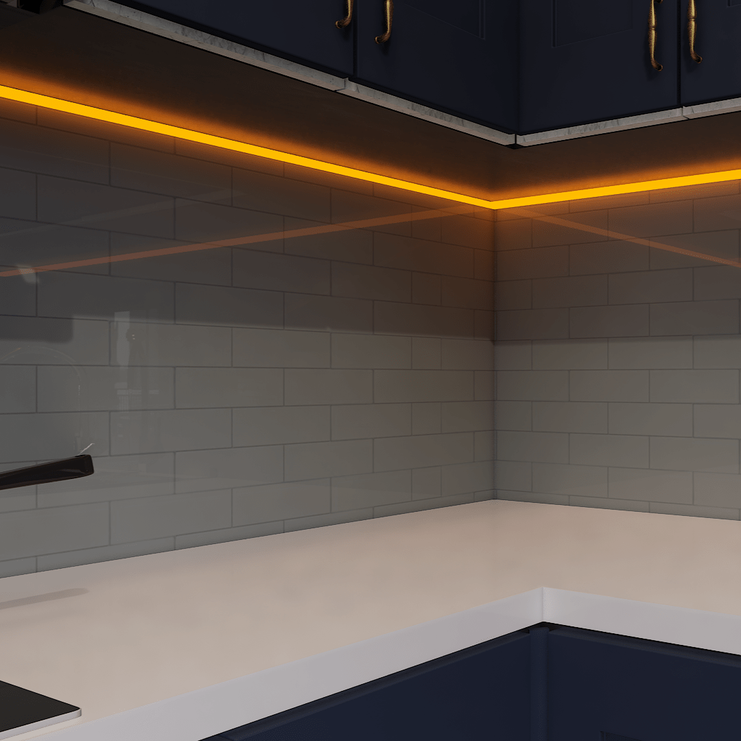 2 X 6 In Brick Soho Cloud Blue Glossy Glazed Porcelain Mosaic