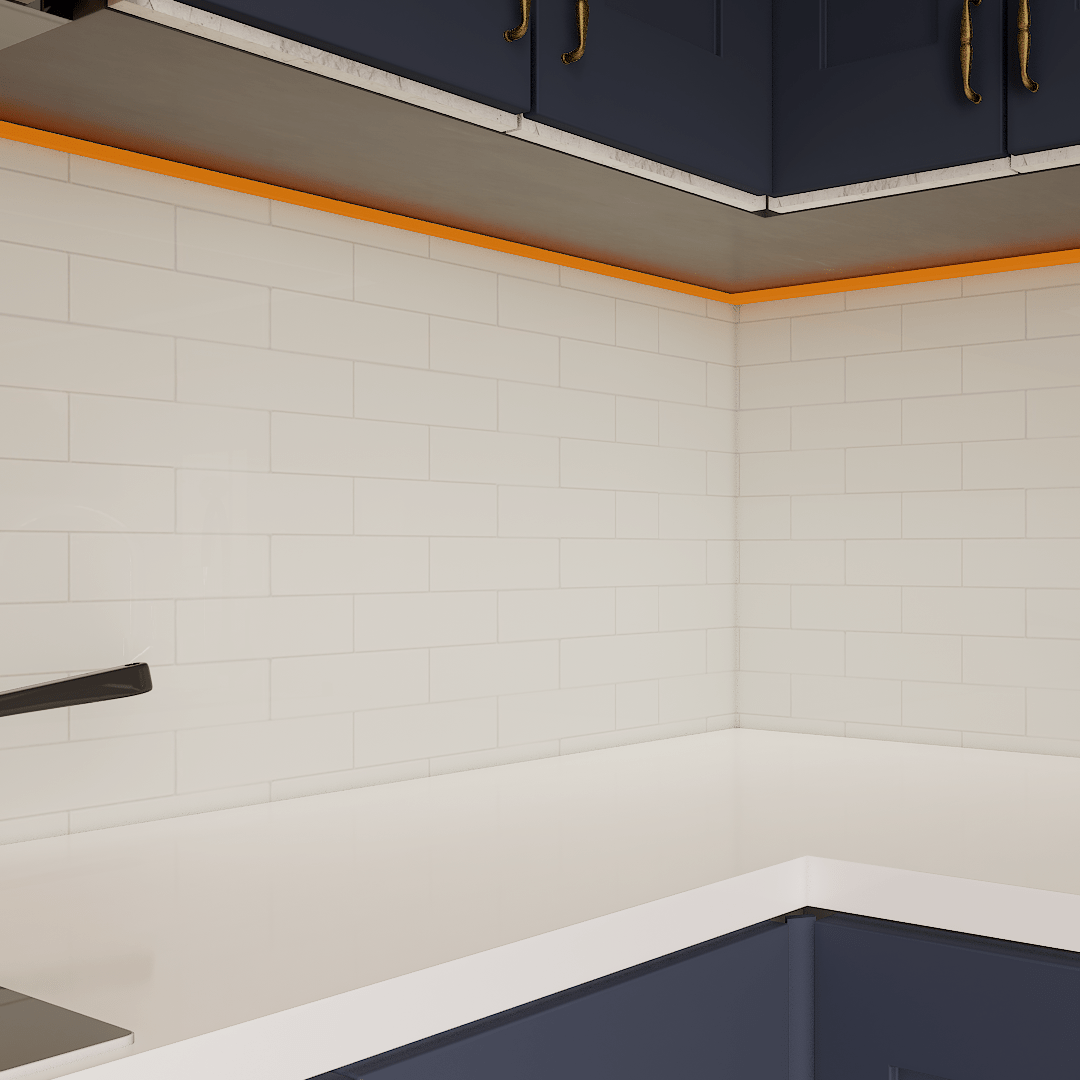 2 X 6 In Brick Soho Gallery Grey Glossy Glazed Porcelain Mosaic