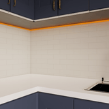 2 X 6 In Brick Soho Halo Grey Matte Glazed Porcelain Mosaic