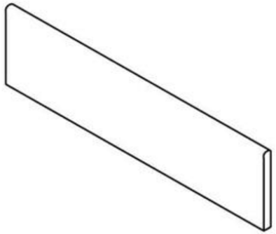 2 x 6 in Soho Cloud Blue Glossy Glazed Ceramic Bullnose