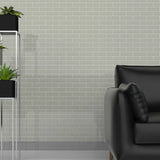 2 x 6 in. Soho Soft Sage Brick Matte Glazed Porcelain Mosaic