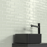 2 x 6 in. Soho Soft Sage Brick Matte Glazed Porcelain Mosaic