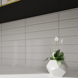 2 X 8 In Form Ivory Matte Glazed Porcelain Bullnose