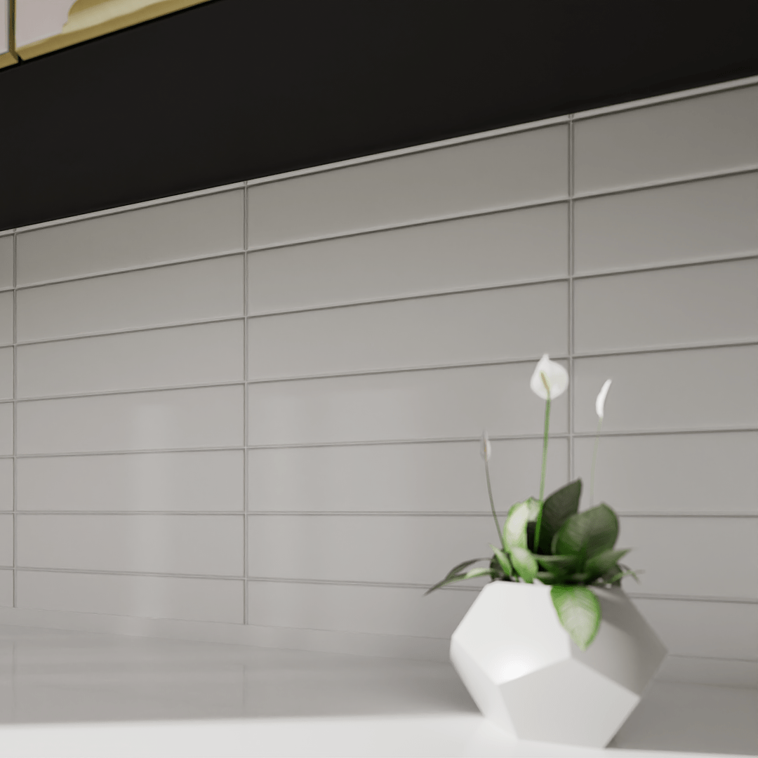 2 X 8 In Form Ivory Matte Glazed Porcelain Bullnose