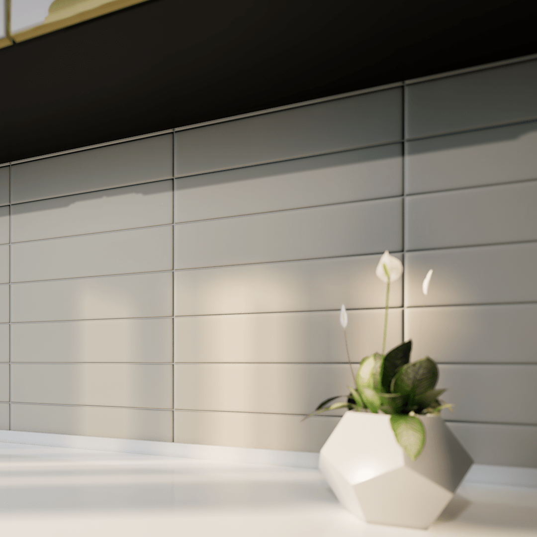 2 X 8 In Form Sand Matte Glazed Porcelain Bullnose