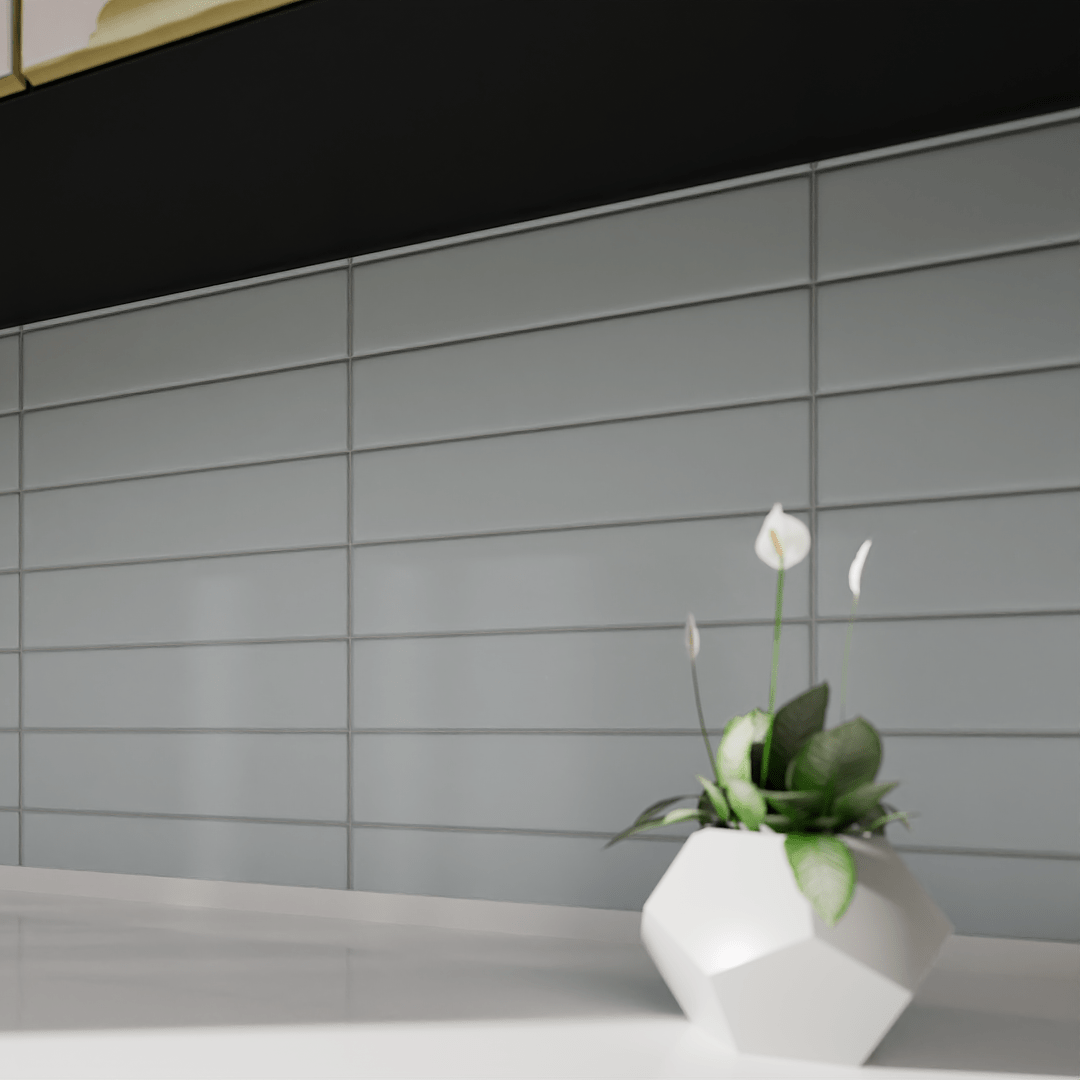 2 X 8 In Form Tide Matte Glazed Porcelain Bullnose