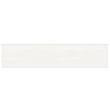 2 x 8 in. Soho Canvas White Glossy Glazed Ceramic Bullnose Trim