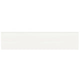 2 X 8 In Soho Canvas White Matte Glazed Ceramic Bullnose