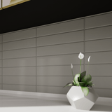2 X 8 In Soho Cement Chic Matte Glazed Ceramic Bullnose