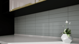2 X 8 In Soho Cloud Blue Matte Glazed Ceramic Bullnose