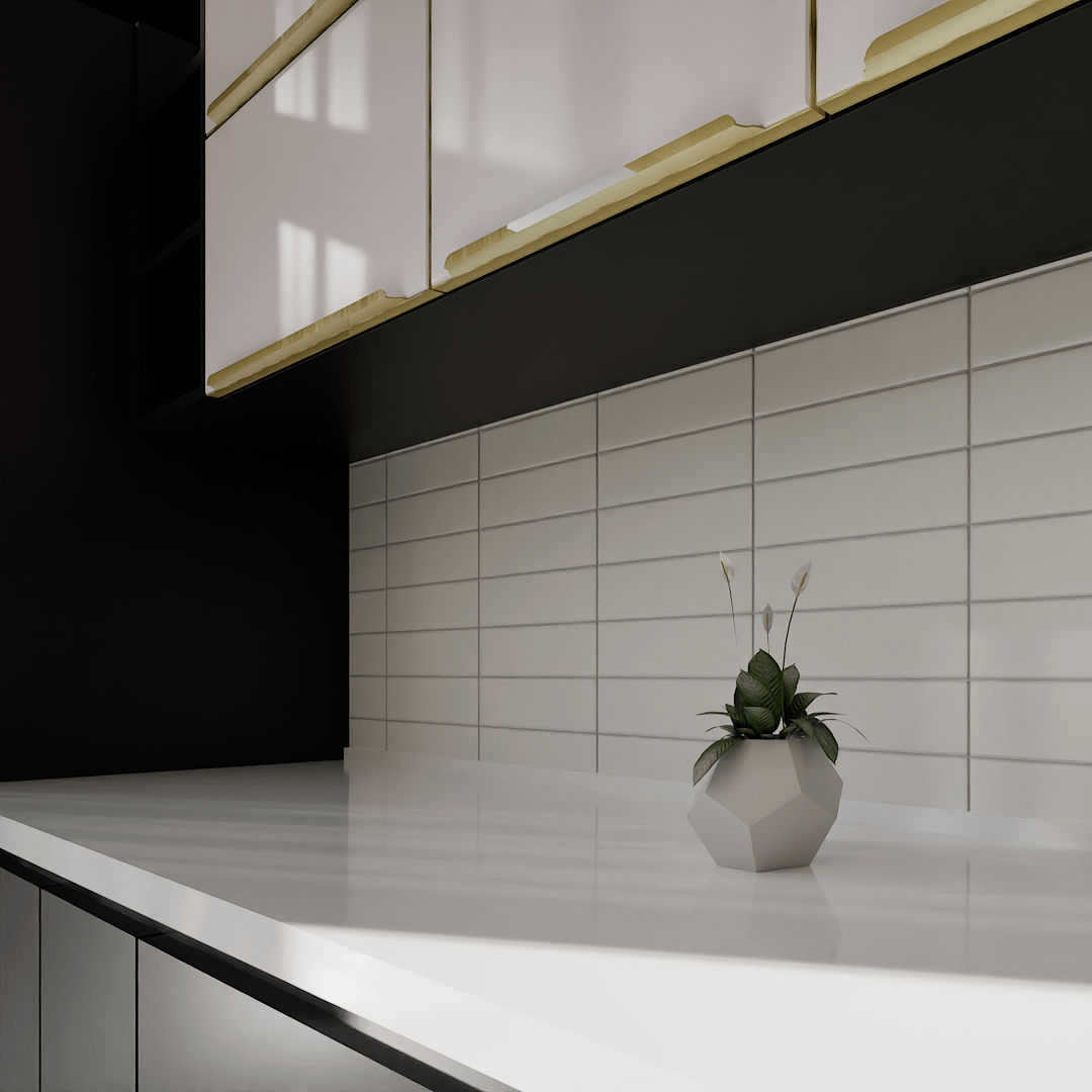 2 X 8 In Soho Halo Grey Matte Glazed Ceramic Bullnose