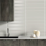 2 x 8 in. Soho Soft Sage Glossy Glazed Ceramic Bullnose Trim