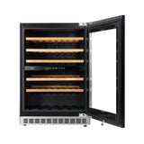 24 in. Dual Zone 52 Wine Bottles Wine Cooler in Panel Ready