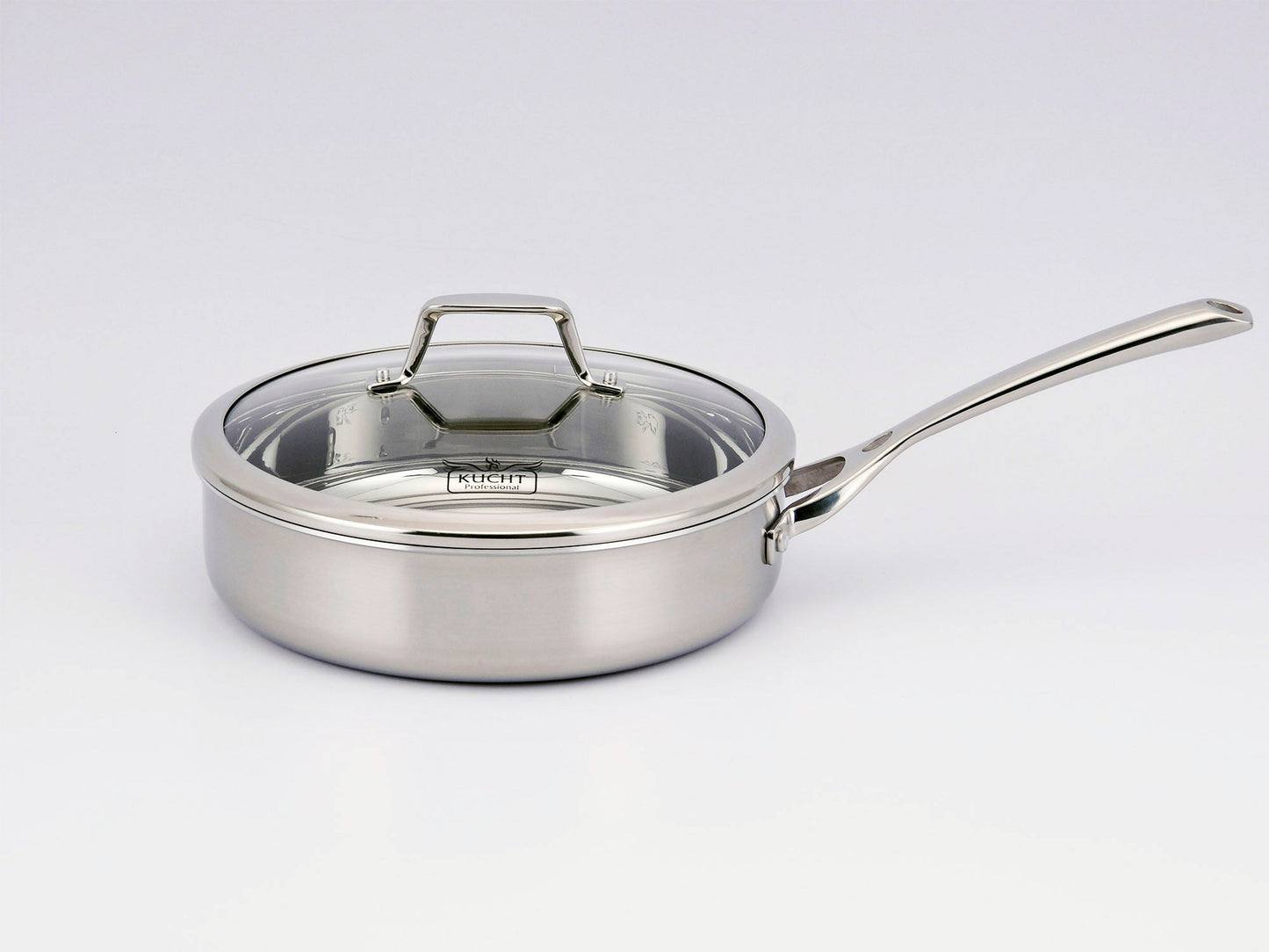 KUCHT Culinary Professional 3 Ply Stainless Steel 10 Piece Cookware Set