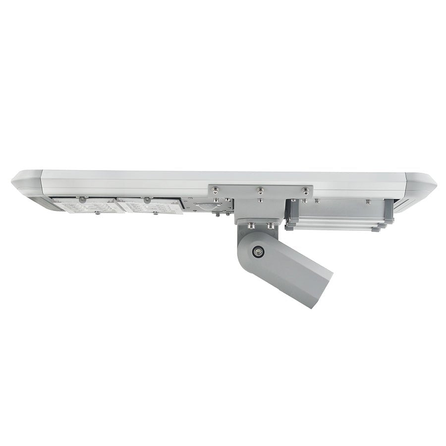 20W Outdoor LED Solar Street Light, 6500K, 2500LM, 18VDC, IP66, Adjustable Mount, Silver