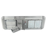 20W Outdoor LED Solar Street Light, 6500K, 2500LM, 18VDC, IP66, Adjustable Mount, Silver