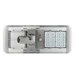 20W Outdoor LED Solar Street Light, 6500K, 2500LM, 18VDC, IP66, Adjustable Mount, Silver