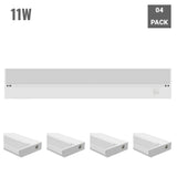 Under Cabinet LED Lighting, Dimmable, CRI90, White Finished, Direct Plug-in, Linkable, Color Changeable (3000K/4000K/5000K) Under Counter Lights for Kitchen, Desk, Workspace