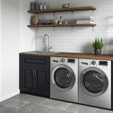 22 Inch Topmount Laundry Deep Utility Sink 16 Gauge Stainless Steel