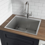 22 Inch Topmount Laundry Deep Utility Sink 16 Gauge Stainless Steel