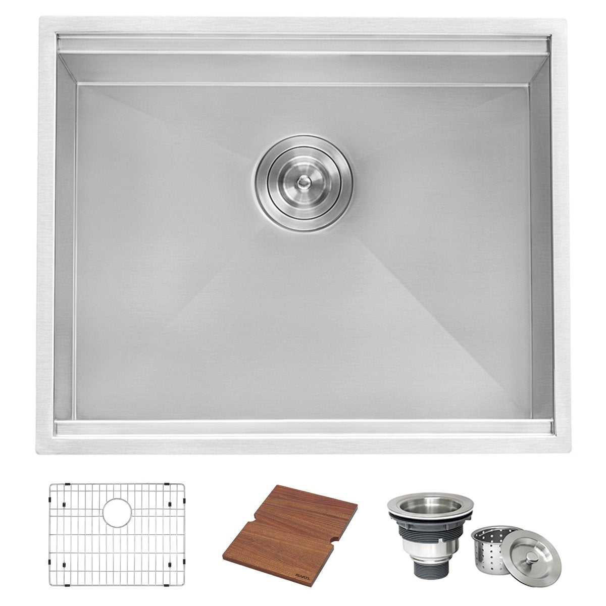 23" x 19" x 13" Deep Laundry Utility Workstation Sink Undermount 16 Gauge
