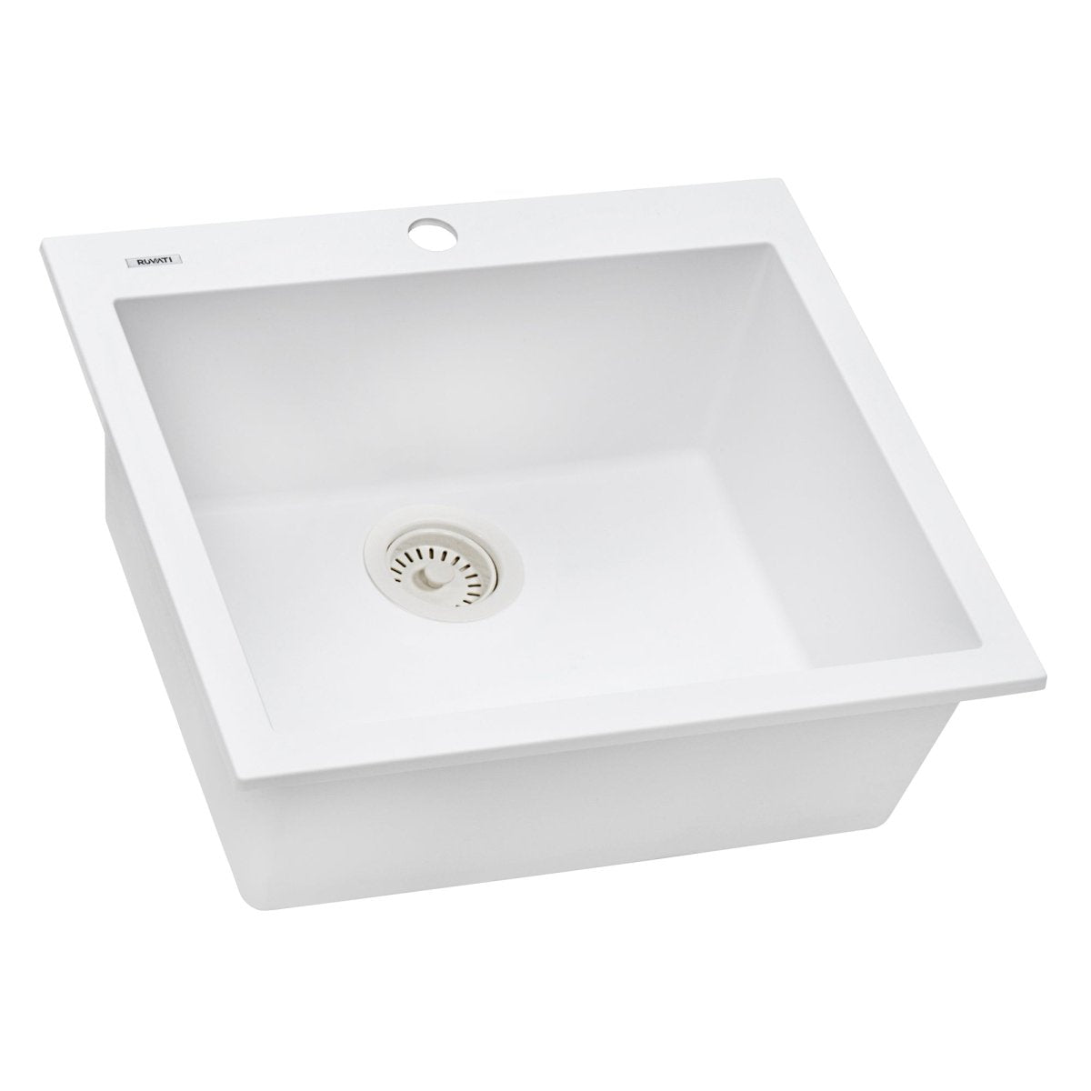 23 x 20 inch Drop-in Topmount Granite Composite Single Bowl Kitchen Sink