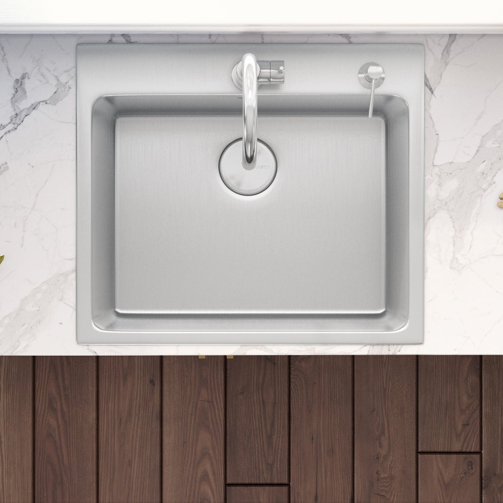 23 x 20 inch Drop-in Topmount Kitchen Sink 16 Gauge Stainless Steel Single Bowl