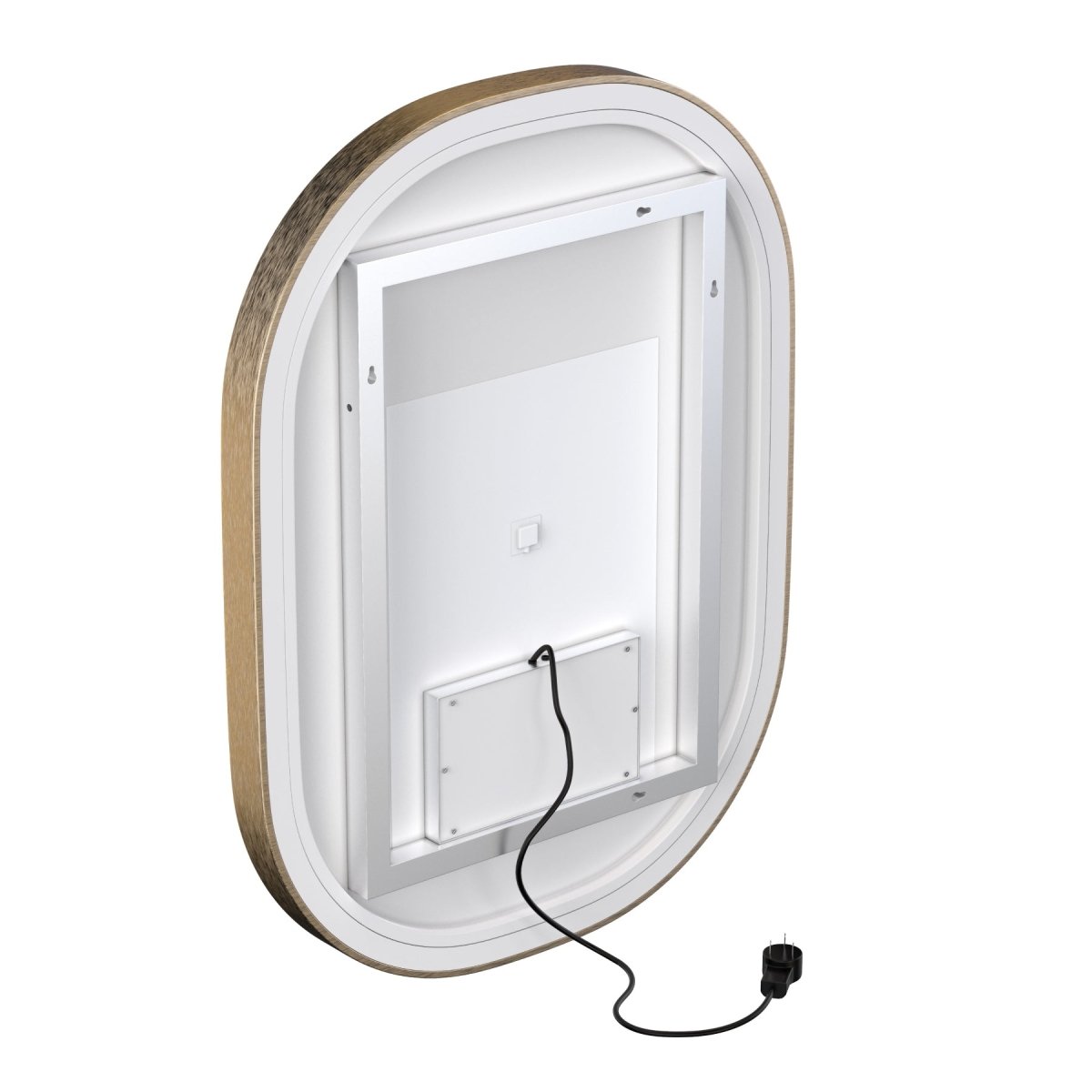 24 in. X 36 in. LED Lighted Bathroom Mirror with Gold Frame, Touch Sensor Switch and CCT Remembrance, CRI 90+, Evo Style