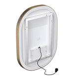 24 in. X 36 in. LED Lighted Bathroom Mirror with Gold Frame, Touch Sensor Switch and CCT Remembrance, CRI 90+, Evo Style
