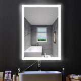 24 in. x 36 in. LED Lighted Bathroom Vanity Mirror, On/Off Touch Switch, CRI 90+, CCT Changeable With Remembrance, Anti-Fog Mirror, Wall Mounted Makeup Vanity Mirror, Window Style