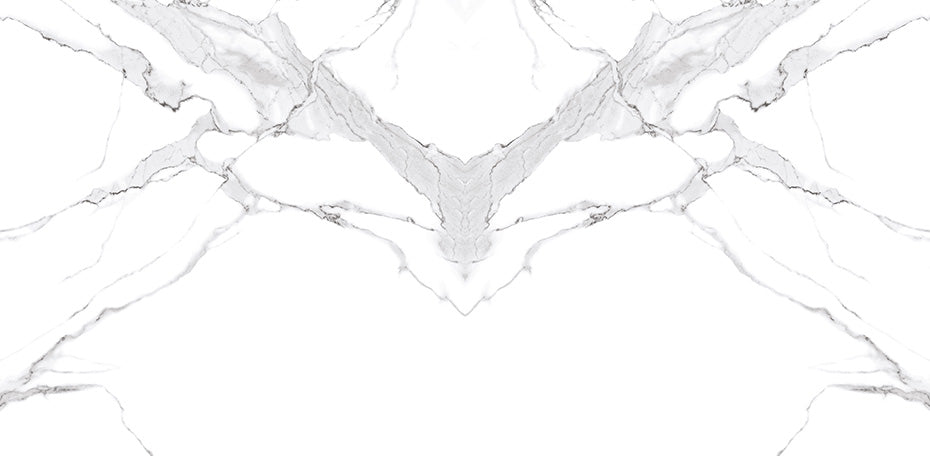 24 In. X 48 In. New Calacatta Bookmatch White Polished - Porcelain - Wall & Floor Tile (15.50 Sqft/Case)