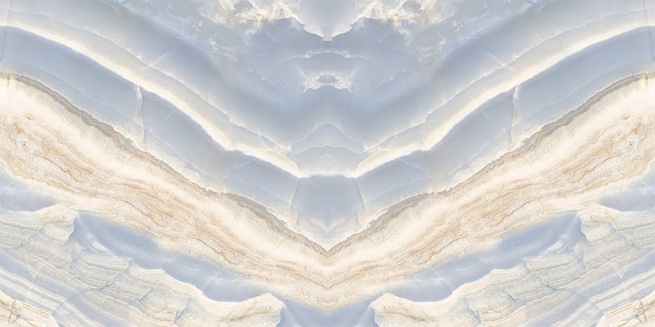 24 In. X 48 In. New Onyx Opera Bookmatch Blue Polished - Porcelain - Wall & Floor Tile (15.50 Sqft/Case)