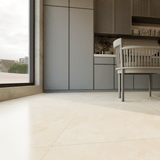 24 X 24 In Ivory Filled & Honed Travertine