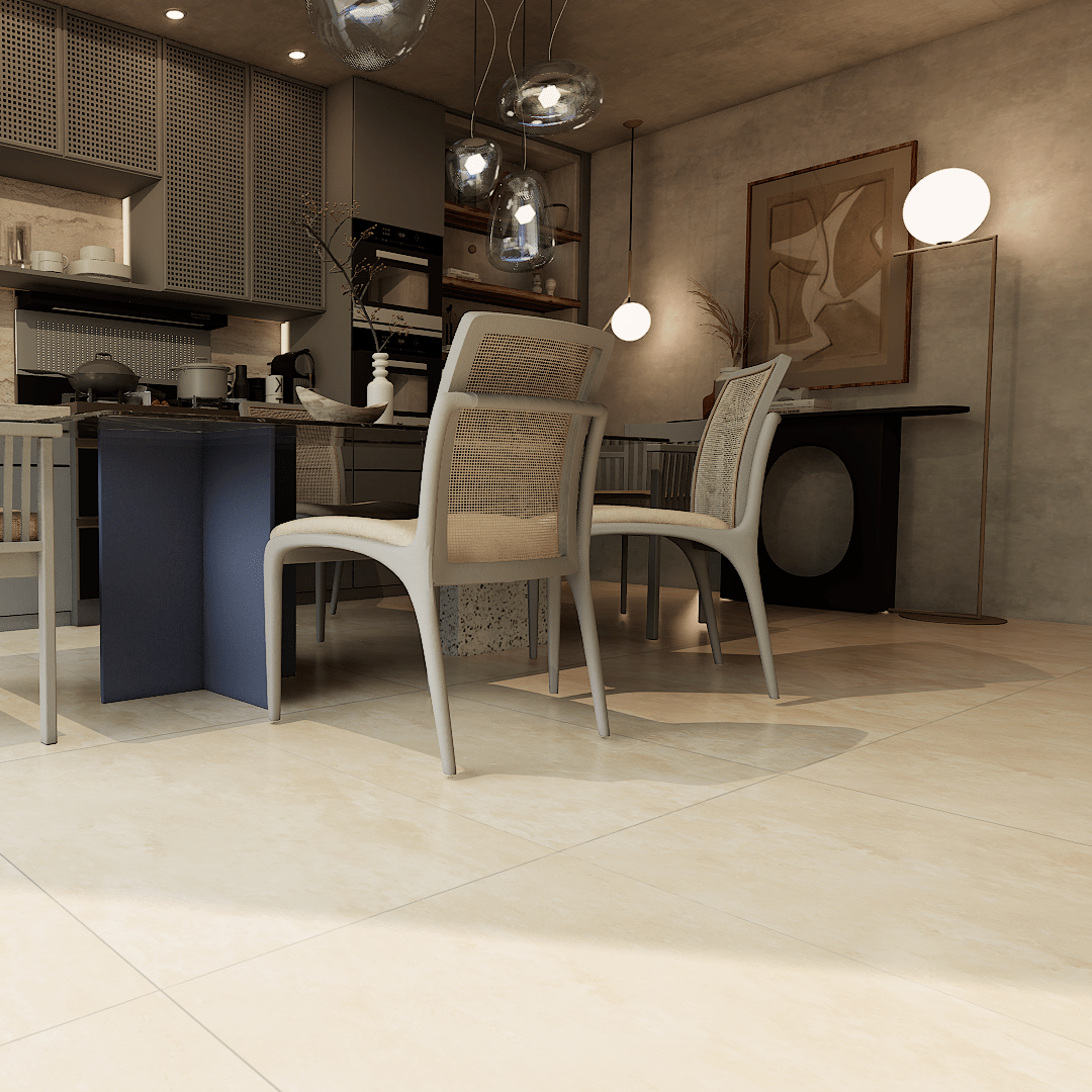 24 X 24 In Ivory Filled & Honed Travertine
