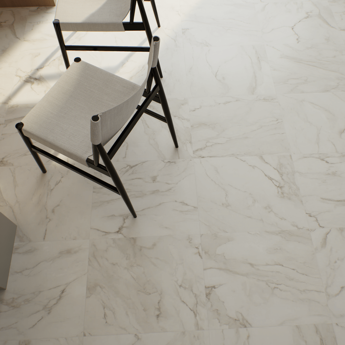 24 X 24 In La Marca Calacatta Honed Rectified Glazed Porcelain