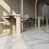 24 X 24 In La Marca Calacatta Polished Rectified Glazed Porcelain