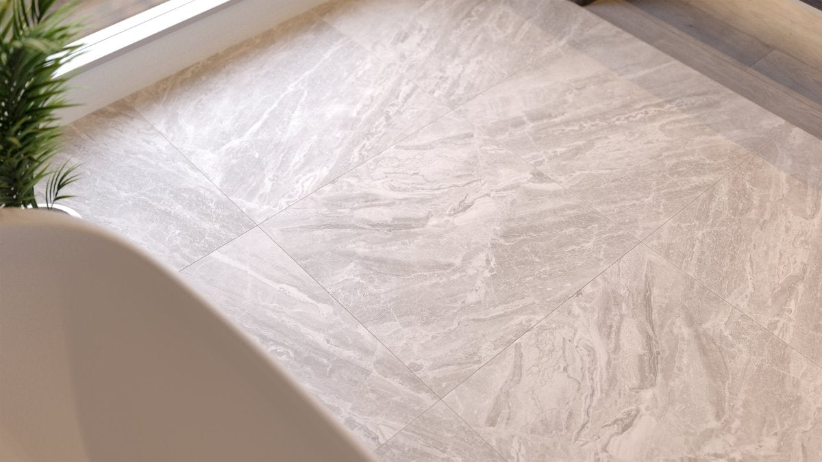 24 X 24 In Mayfair Stella Argento Polished Rectified Glazed Porcelain