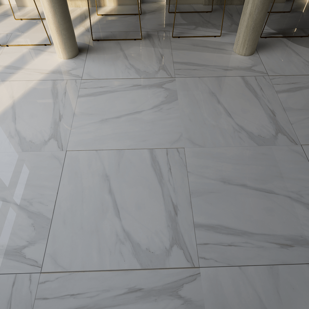 24 X 24 In Mayfair Volakas Matte Rectified Glazed Porcelain