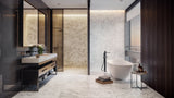 24 X 24 In Plata Carrara Matte Rectified Glazed Porcelain