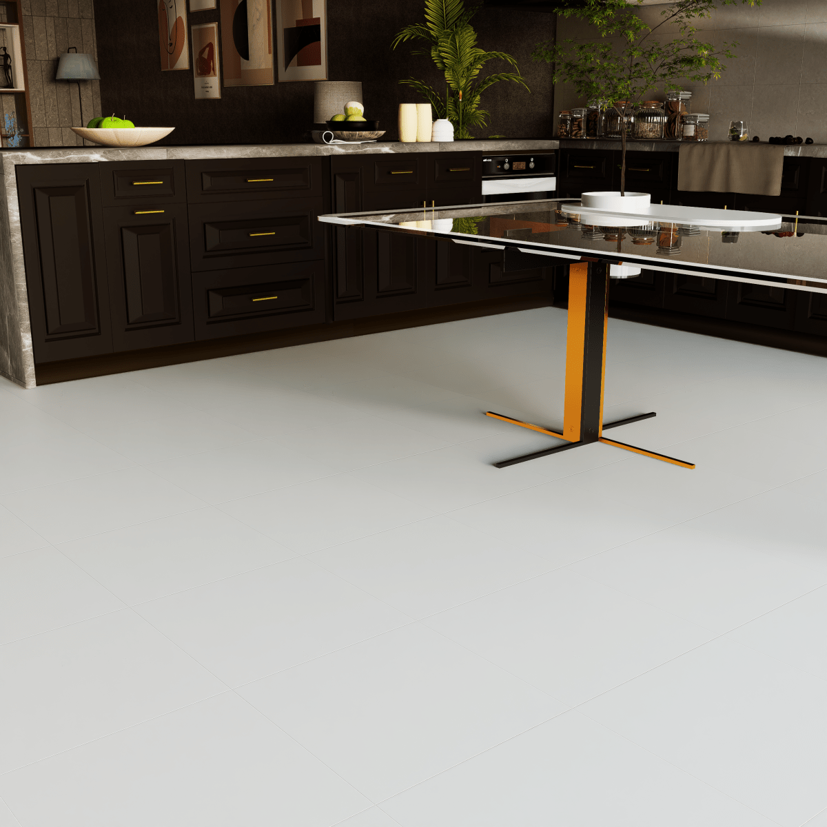 24 X 24 In Prima True White Matte Rectified Glazed Porcelain