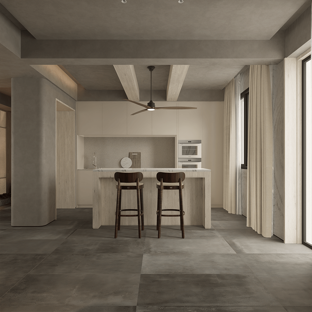 24 X 48 In Industria Graphite Matte Rectified Color Body Porcelain