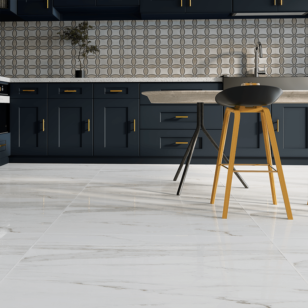 24 X 48 In La Marca Calacatta Polished Rectified Glazed Porcelain