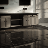 24 X 48 In La Marca Nero Venato Polished Rectified Glazed Porcelain