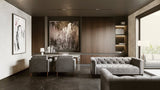 24 X 48 In La Marca Nero Venato Polished Rectified Glazed Porcelain