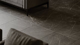 24 X 48 In La Marca Nero Venato Polished Rectified Glazed Porcelain