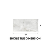 24 x 48 in. La Marca Onyx Nuvolato Polished Rectified Glazed Porcelain Tile
