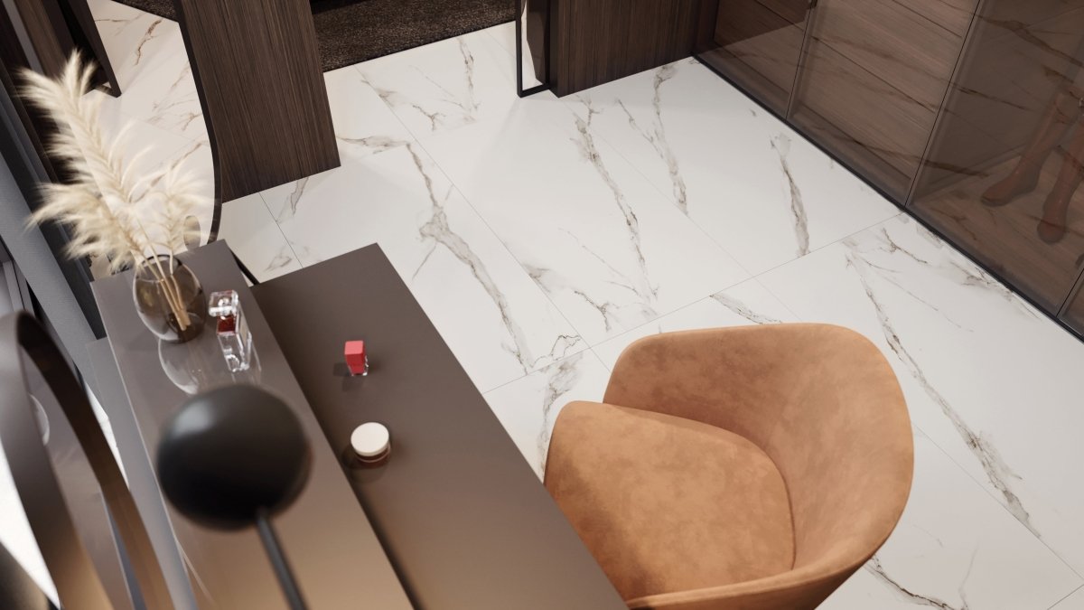 24 X 48 In Mayfair Calacatta Polished Rectified Glazed Porcelain