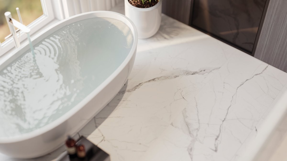 24 X 48 In Mayfair Statuario Polished Rectified Glazed Porcelain