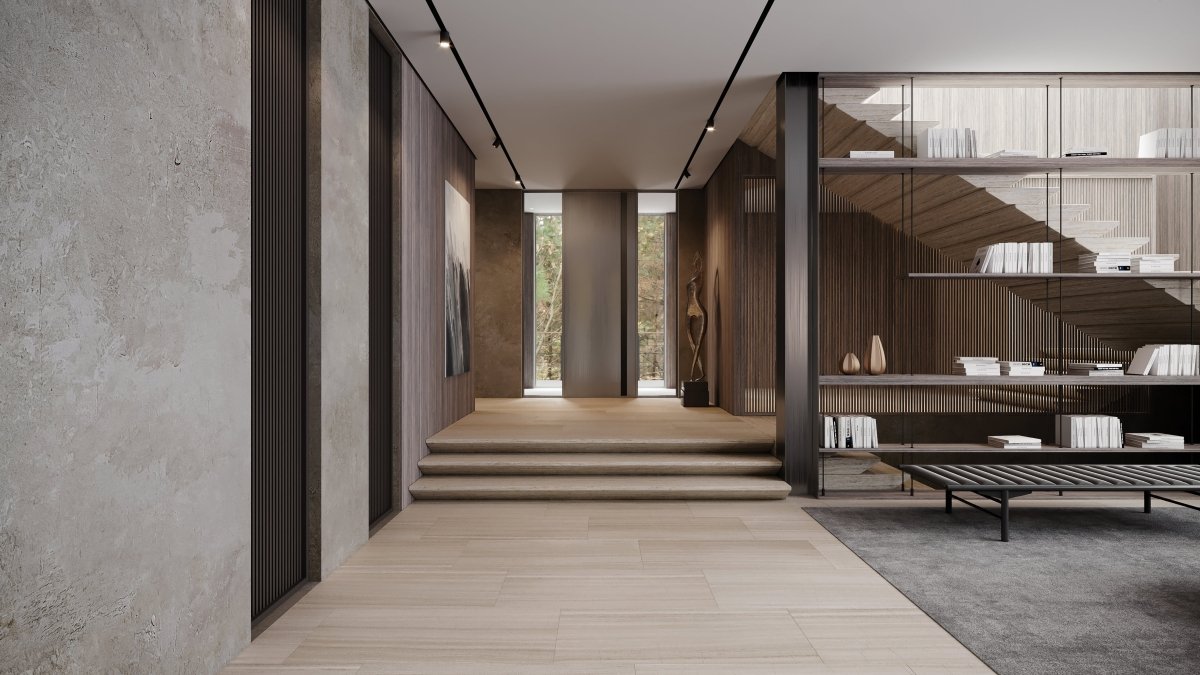 24 X 48 In Mayfair Strada Ash Polished Rectified Glazed Porcelain